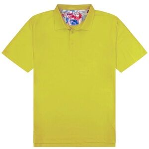Robert Graham Axelsen 2 Knit Polo Shirt Size 2XL, Colour as pictured Lime Green